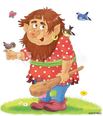 Bild på A cute troll Fairy tale Coloring book Coloring page Illustration for children 